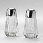 glass salt and pepper shakers