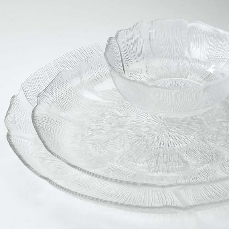 glass dishes rental