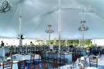Chantilly Chandeliers and Pole Drapes