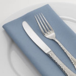 blue napkin rental