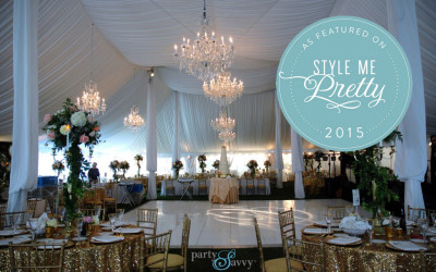 PartySavvy Wedding Featured on Style Me Pretty