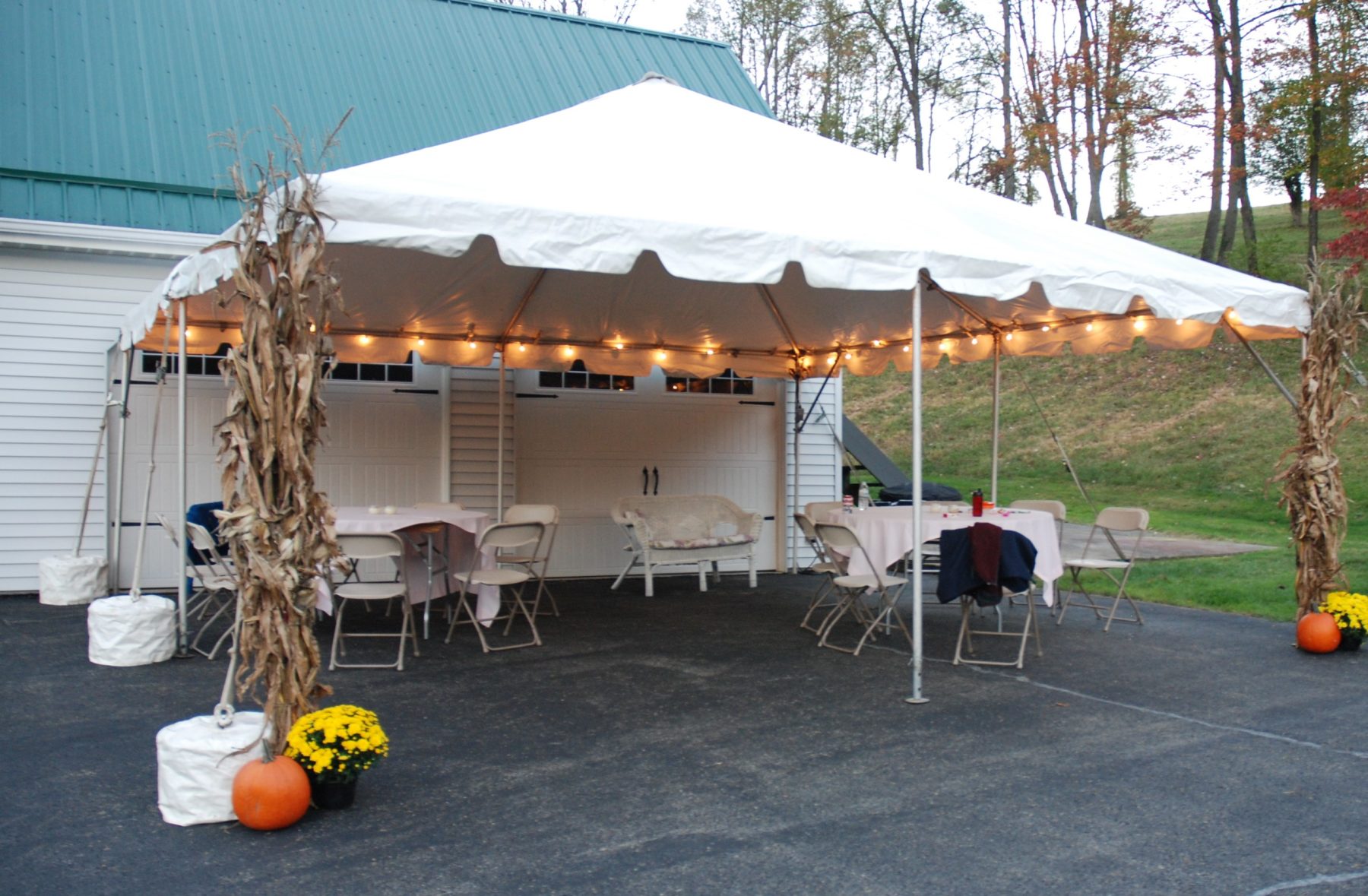 20' x 20' Party Canopy and Tent Layouts | PartySavvy Tent Rentals