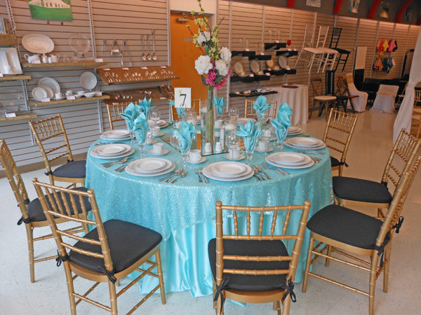 turquoise table