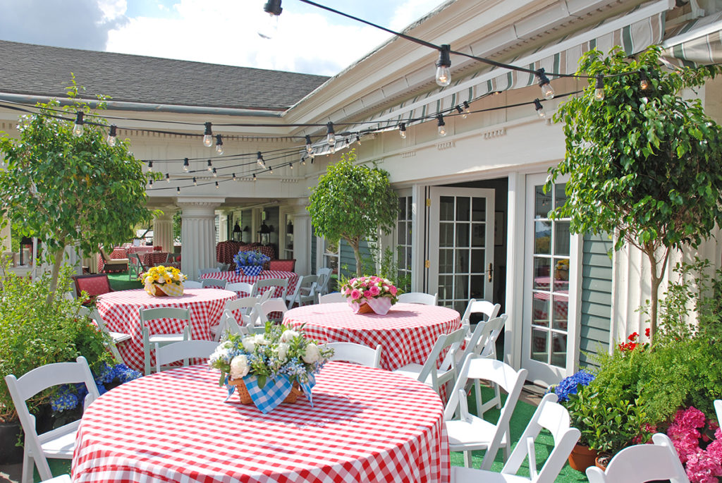 patio garden party tables