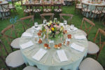 green round table linens