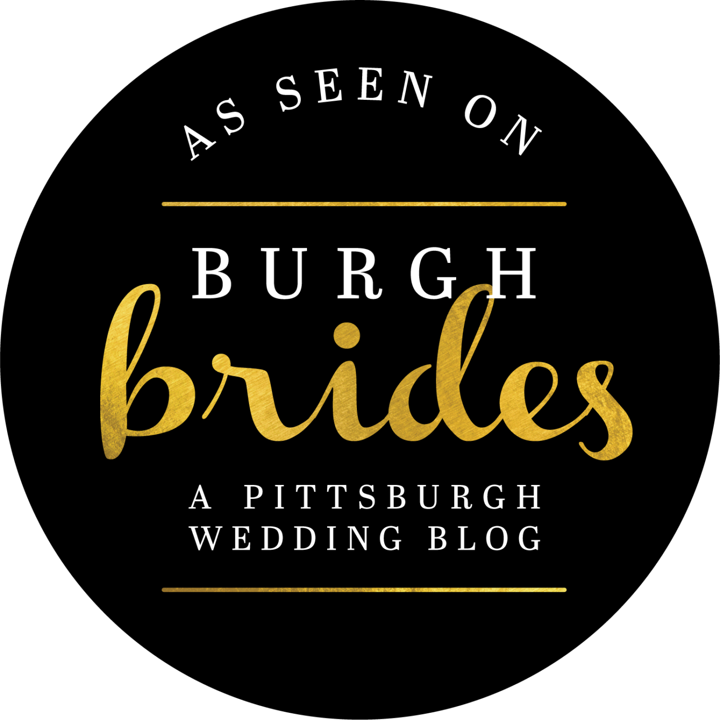 As Featured on Burgh Brides Badge